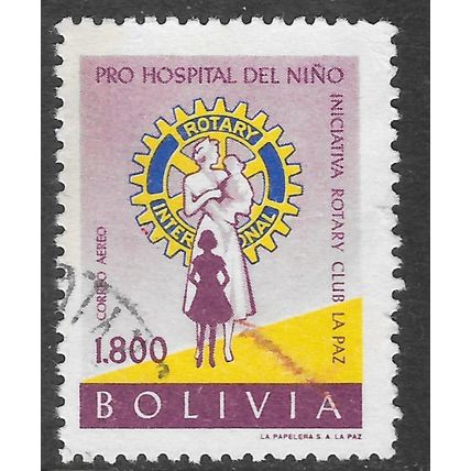 BOLIVIA CHILDRENS HOSPITAL ROTARY CLUB NURSE USED 1800b