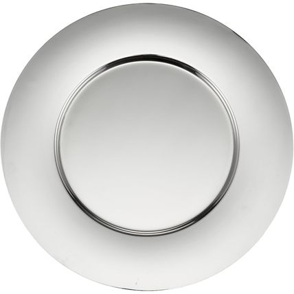 ZACK Meson 12" Charger Under Plate with Polished Finish-NEW-SEALED-FAST SHIPPING