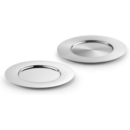 ZACK Meson 12" Charger Under Plate with Polished Finish-NEW-SEALED-FAST SHIPPING