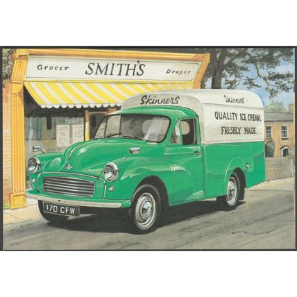 Morris Minor Skinner's Ice Cream Van - Golden Era Postcard