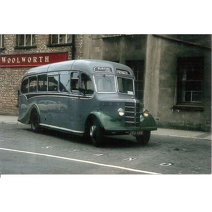 Colour Photograph of Burton Cars of Brixham - JXU 488 ex Carshalton & Wallington
