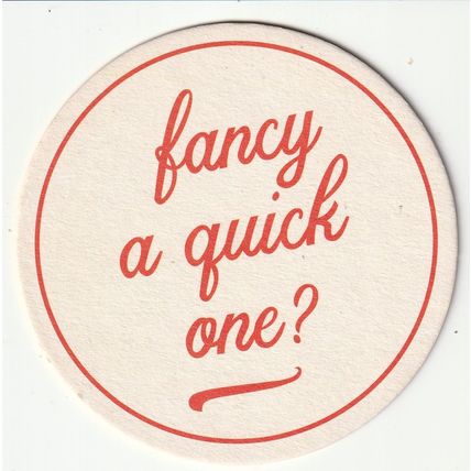 BEER MAT - CAMDEN TOWN BREWERY - FANCY A QUICK ONE? - (Cat No 053) - (2017)