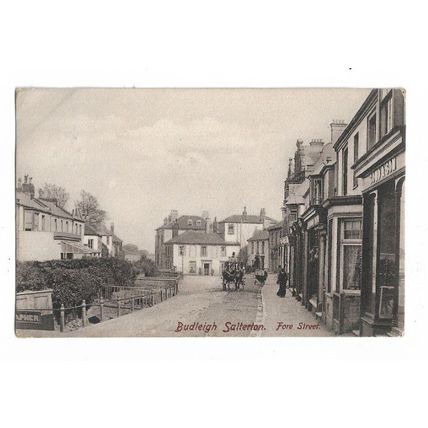 Budleigh Salterton, Fore Street, Devon, Postcard.