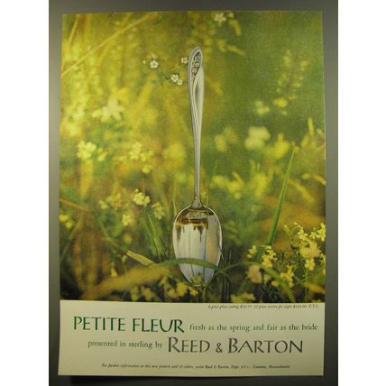 1961 Reed & Barton Petite Fleur Silverware Advertisement