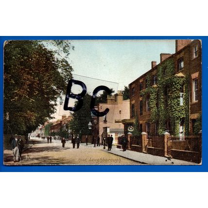 Postcard Leicester Road Loughborough Leicestershire Nr Shepshed Quorn Kegworth