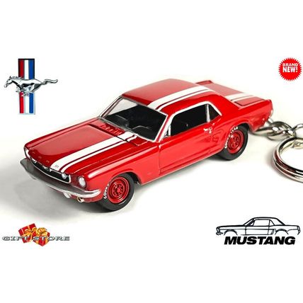 RARE KEYCHAIN 1964½ 65 RED FORD T5 MUSTANG CUSTOM Ltd Ed.
