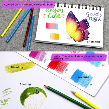 KALOUR Professional Colored Pencils,Set of 300 Colors,Artists Soft Core with Vib