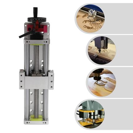 Linear Stage Actuator Travel 200Mm Ballscrew 1605 Double Optical Axis Linear Rai
