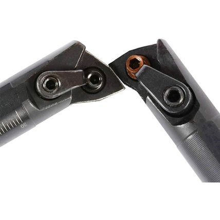 5/8'' X 7'' Turning Tool Indexable Boring Bar S16Q-MWLNR08 + S16Q-MWLNL08 with 1