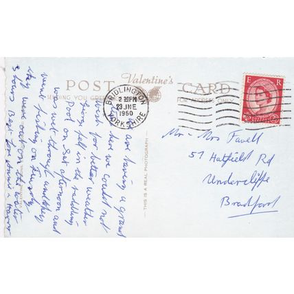 EC700 BRIDLINGTON - THE SPA AND SANDS, R/P POSTCARD