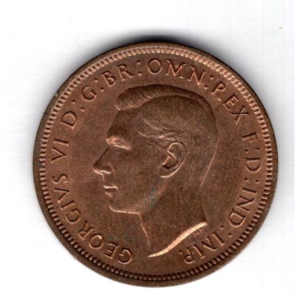 Great Britain. George VI. Halfpenny 1938. dy13447