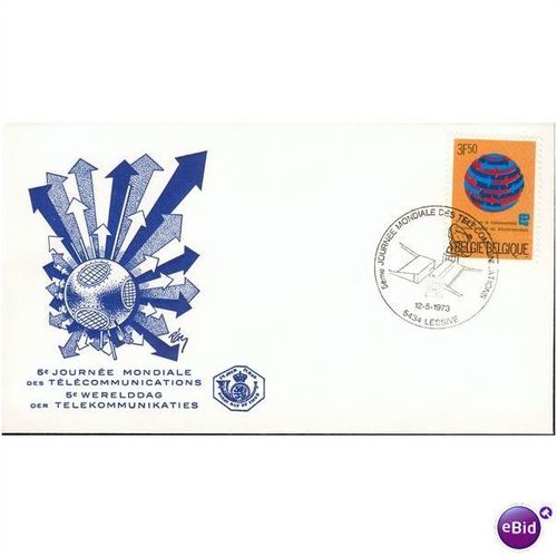 Belgium FDC 1973 - SG 2309 - Journee Mondiale Telecommunications