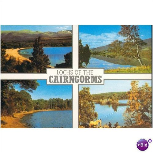 GB Postcard - Lochs Of The Cairngorms, Invernesshire, Scotland