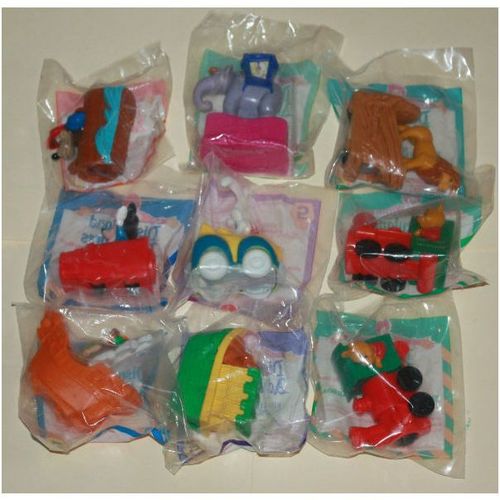 1995 McDonalds Disneyland Adventures Complete Set of 8 plus Under 3 Toy Mint