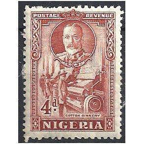 Nigeria 1936 SG39 4d Red-Brown Mounted Mint ..