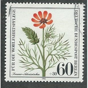 BERLIN -1979 60pf +30 'ENDANGERED FLOWERS' FINE USED (EBID44-828)
