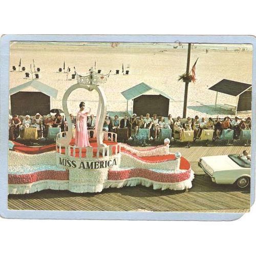 New Jersey Atlantic City Miss America Pageant Parade On Boardwalk~3050