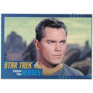 STAR TREK ' HEROES & VILLAINS series card # 10 Captain Pike (2013)