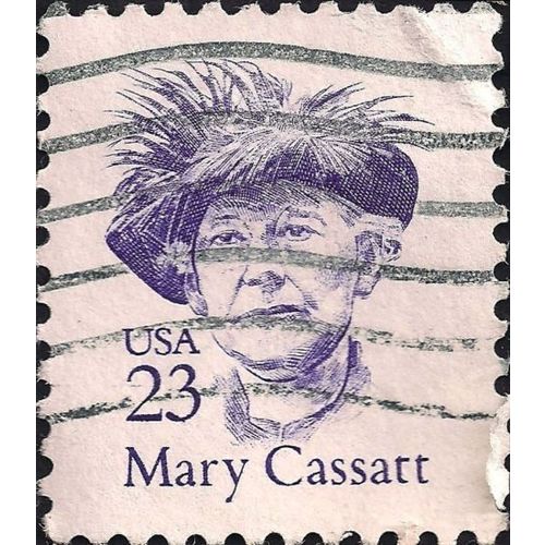 USA, PEOPLE, Mary Stephenson Cassatt, navy blue 1988, 23c