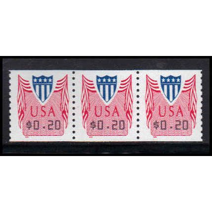 CVP33 20c Shield Very Fine MNH Strip of 3 PA5312