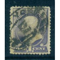 Used 212 1c Benjamin Franklin Fine M01576