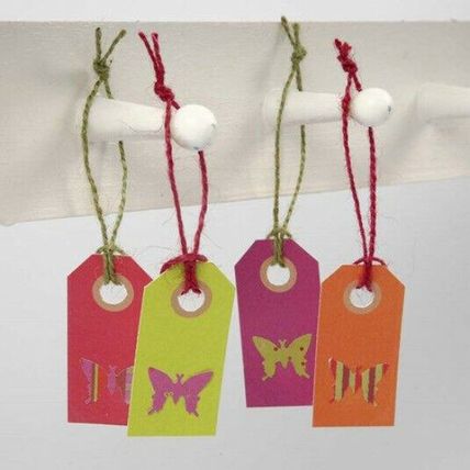 Manilla Tags Labels Bright Colours 3x6cm pack 30 250g pack weight Creativ CR46