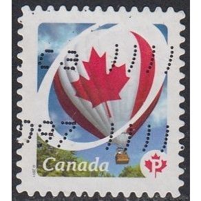 CANADA, 2011 'P' Flag on Hot Air Balloon, SG 2729 (Scott #2420), used