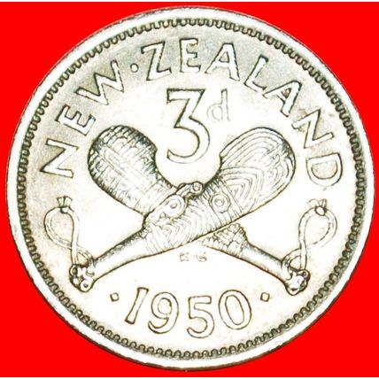 GREAT BRITAIN (1948-1952): NEW ZEALAND★ 3 PENCE 1950 RARITY★LOW START★NO RESERVE