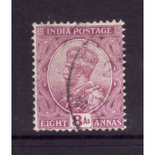 INDIA 1926 SG 212 8a REDDISH PURPLE FINE USED #