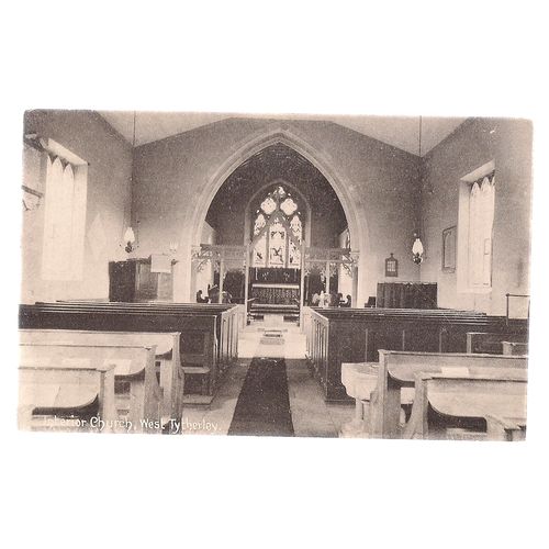 WEST TYTHERLEY CHURCH, HAMPSHIRE unused vintage postcard