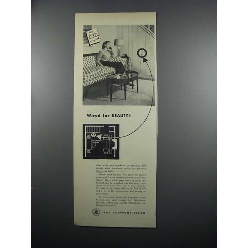 1950 Bell Telephone System Ad - Wired for Beauty