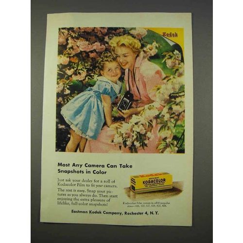 1955 Kodak Kodacolor Film Ad - Most Any Camera