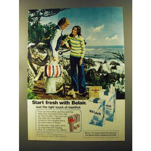1973 Belair Cigarettes Ad