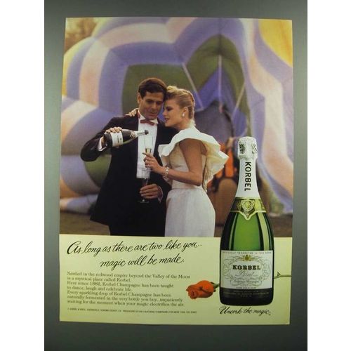 1983 Korbel Brut Champagne Ad - Magic Will Be Made