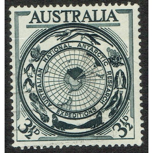 Australia 1954 Australia Antarctic Research 3 ½d Grey Black SG279 GU