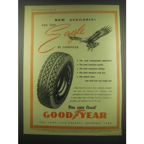 1949 Goodyear Eagle Tires Ad - Now available!