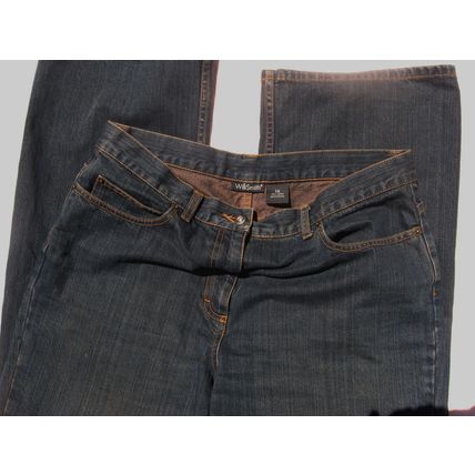 Womens Will Smith Jeans 14 36 Waist Blue Jeans Denim Dark Wash Straight
