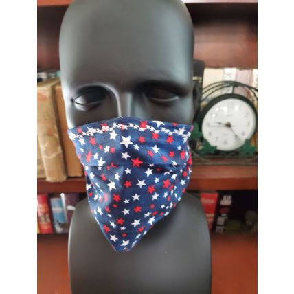 Cloth Face Mask - Silver/Copper Filters-Patriotic