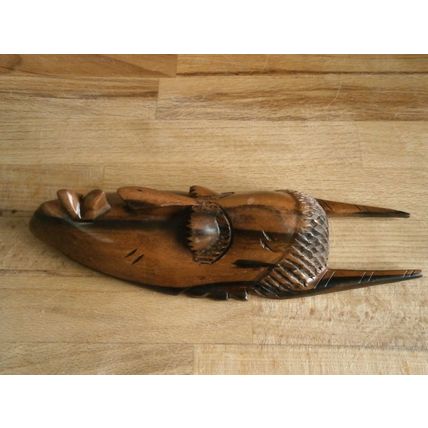 Wooden / Treen Carved Tribal Mask Wall Hanging