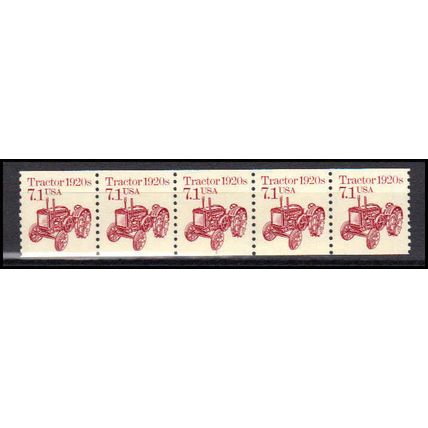 2127 7.1c Tractor Fine MNH Dry Gum PNC 1/5 X0679