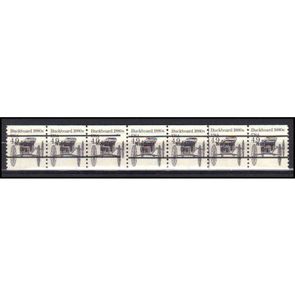 2124a 4.9c Buckboard Very Fine MNH Dry Gum PNC 3/6+1 Gap 2L L02649
