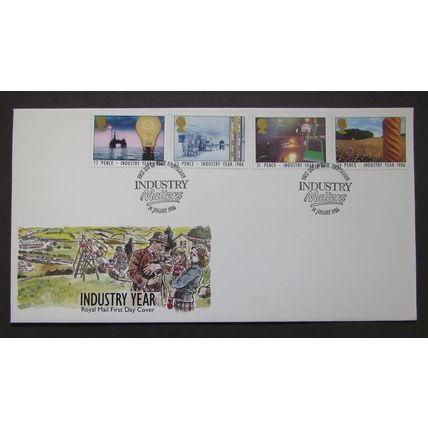 ROYAL MAIL - INDUSTRY YEAR FIRST DAY COVER 1986 (a)