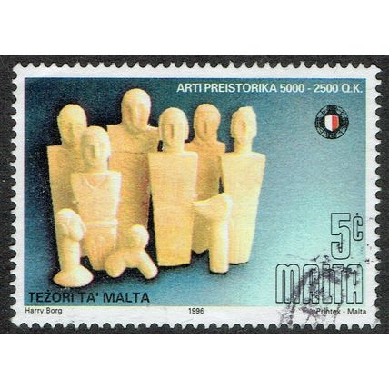 Malta 1996 Prehistoric Art Exhibition 5c Multicoloured SG1012 FU