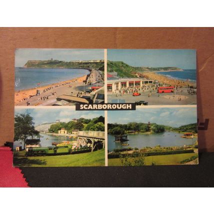 multiview, SCARBOROUGH, YORKSHIRE. used postcard, by E T W Dennis 1967 pm =