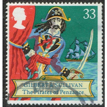 1992 150th Death Anniversary Sir Arthur Sullivan 33p Multicoloured SG1627 GU
