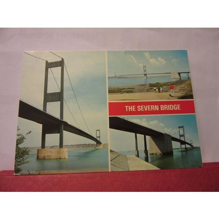 multiview, THE SEVERN BRIDGE unused postcard by E T W Dennis =