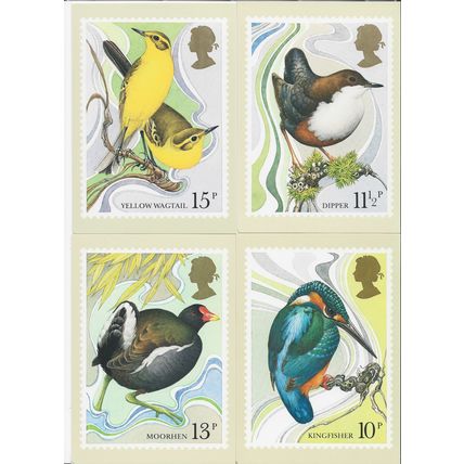 GB 1980 January PHQ M set of 4 British Birds