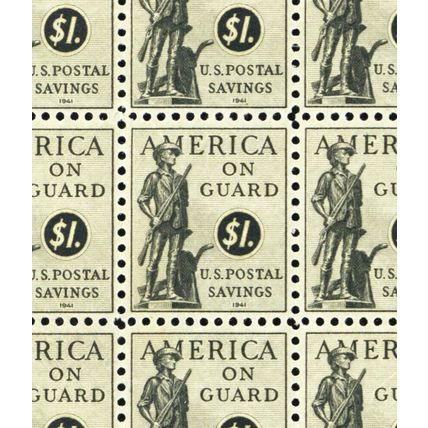 PS14, $1 Savings Stamp WHOLESALE LOT OF 88 Stamps Cat $1100.00++ - Stuart Katz