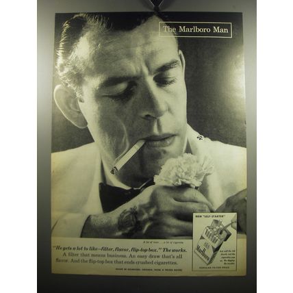 1957 Marlboro Cigarettes Advertisement - The Marlboro Man