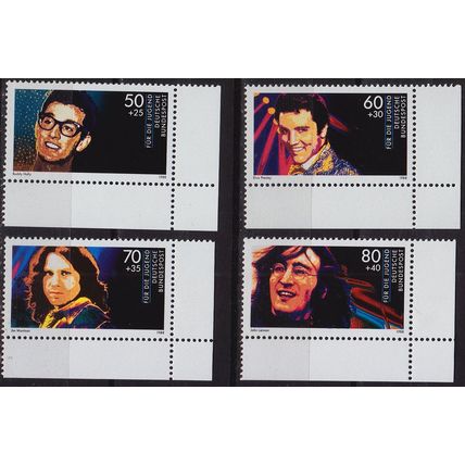 GERMANY BUND [1988] MiNr 1360-63 ( **/mnh ) [03] Musik Eckrand